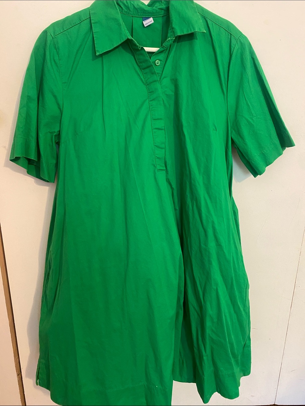 Old Navy Bright Green Polo Midi Dress